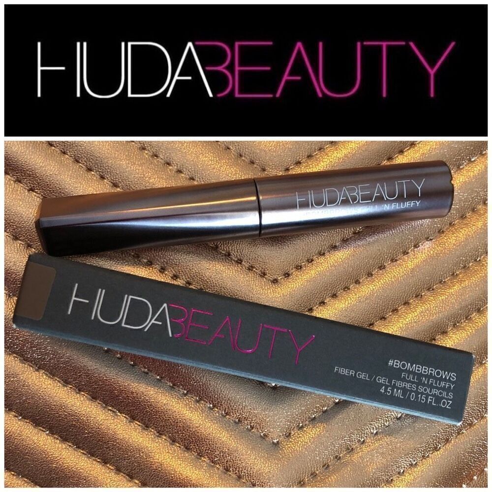 HUDA BEAUTY -  NWT #BombBrows Full & Fluffy Fiber Gel in #4 Light Brown